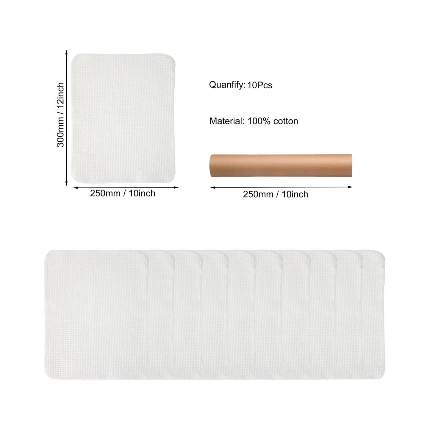 10 pack waffle towel size dimensions chart standard fit