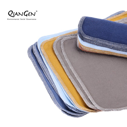 QianGen Eco-Washable Cloth Paper Towels 10 x 12" | Reusable Paper Towels, Absorbent & Soft Unpaper Towels | Zero Waste Paperless Napkins Rolls - 24 count roll