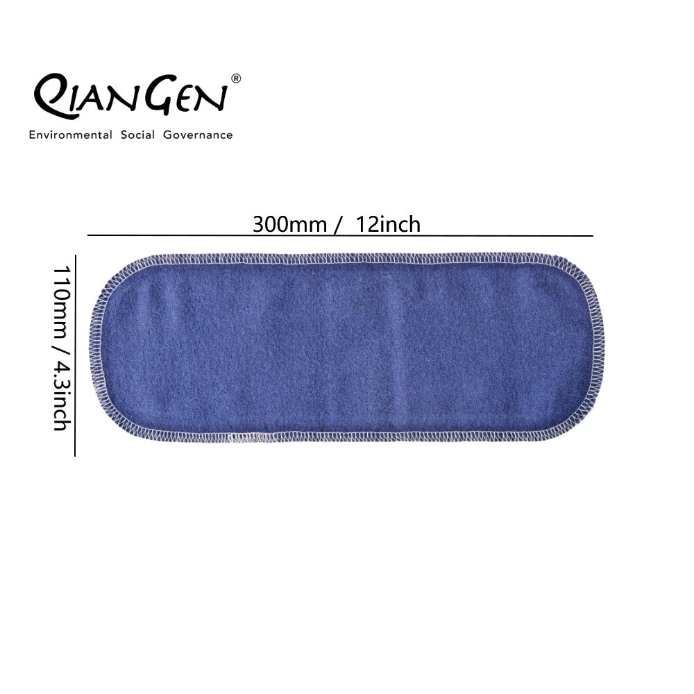 QianGen Reusable Toilet Paper Cloth 4.3 x 12" - Soft, Washable Bidet Wipes | Eco-Friendly Cloth Toilet Paper | Unpaper Towels - 24 count roll