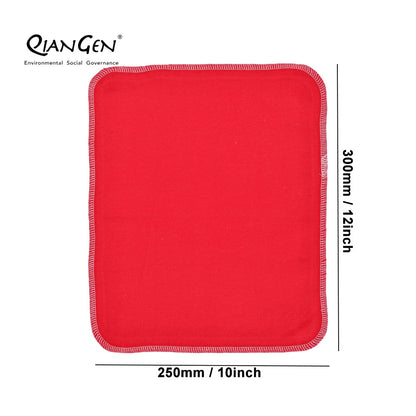 QianGen Eco-Washable Cloth Paper Towels 10 x 12" | Reusable Paper Towels, Absorbent & Soft Unpaper Towels | Zero Waste Paperless Napkins Rolls - 24 count roll