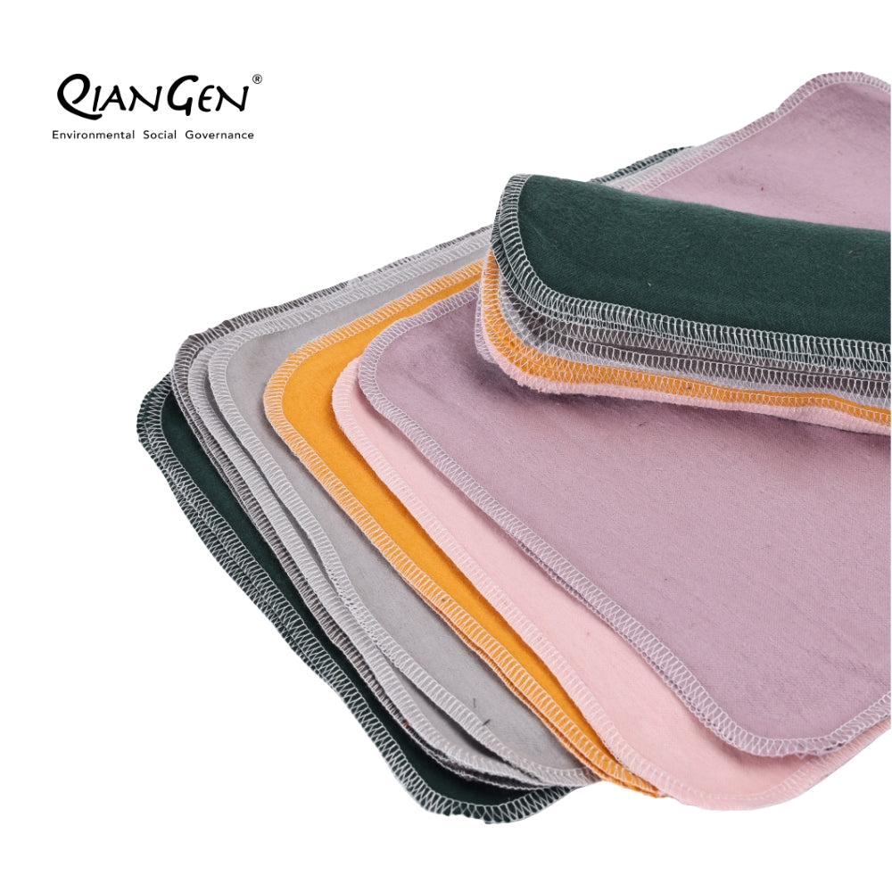 QianGen Eco-Washable Cloth Paper Towels 10 x 12" | Reusable Paper Towels, Absorbent & Soft Unpaper Towels | Zero Waste Paperless Napkins Rolls - 24 count roll