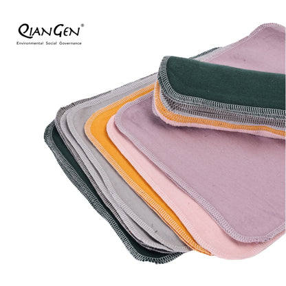 QianGen Eco-Washable Cloth Paper Towels 10 x 12" | Reusable Paper Towels, Absorbent & Soft Unpaper Towels | Zero Waste Paperless Napkins Rolls - 24 count roll