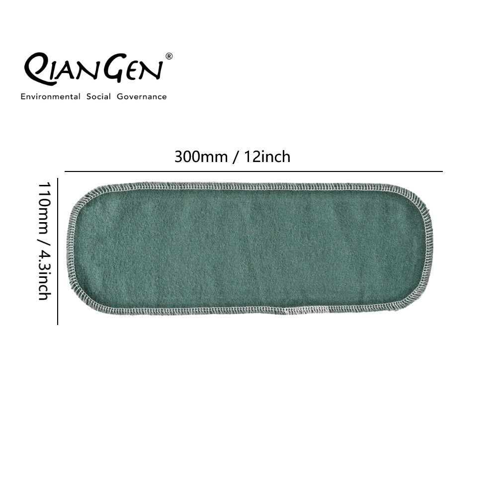 QianGen Reusable Toilet Paper Cloth 4.3 x 12" - Soft, Washable Bidet Wipes | Eco-Friendly Cloth Toilet Paper | Unpaper Towels - 24 count roll