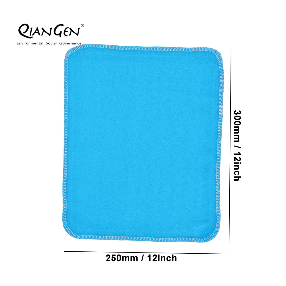 QianGen Eco-Washable Cloth Paper Towels 10 x 12" | Reusable Paper Towels, Absorbent & Soft Unpaper Towels | Zero Waste Paperless Napkins Rolls - 24 count roll
