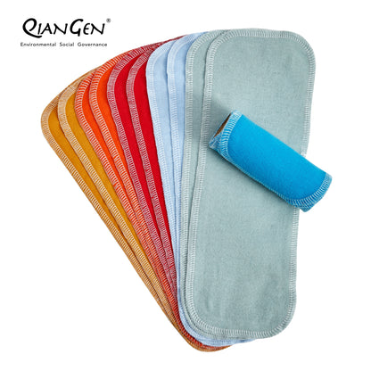 QianGen Reusable Toilet Paper Cloth 4.3 x 12" - Soft, Washable Bidet Wipes | Eco-Friendly Cloth Toilet Paper | Unpaper Towels - 24 count roll