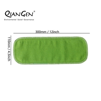 QianGen Reusable Toilet Paper Cloth 4.3 x 12" - Soft, Washable Bidet Wipes | Eco-Friendly Cloth Toilet Paper | Unpaper Towels - 24 count roll