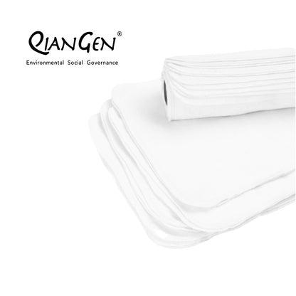 QianGen Eco-Washable Cloth Paper Towels 10 x 12" | Reusable Paper Towels, Absorbent & Soft Unpaper Towels | Zero Waste Paperless Napkins Rolls - 24 count roll