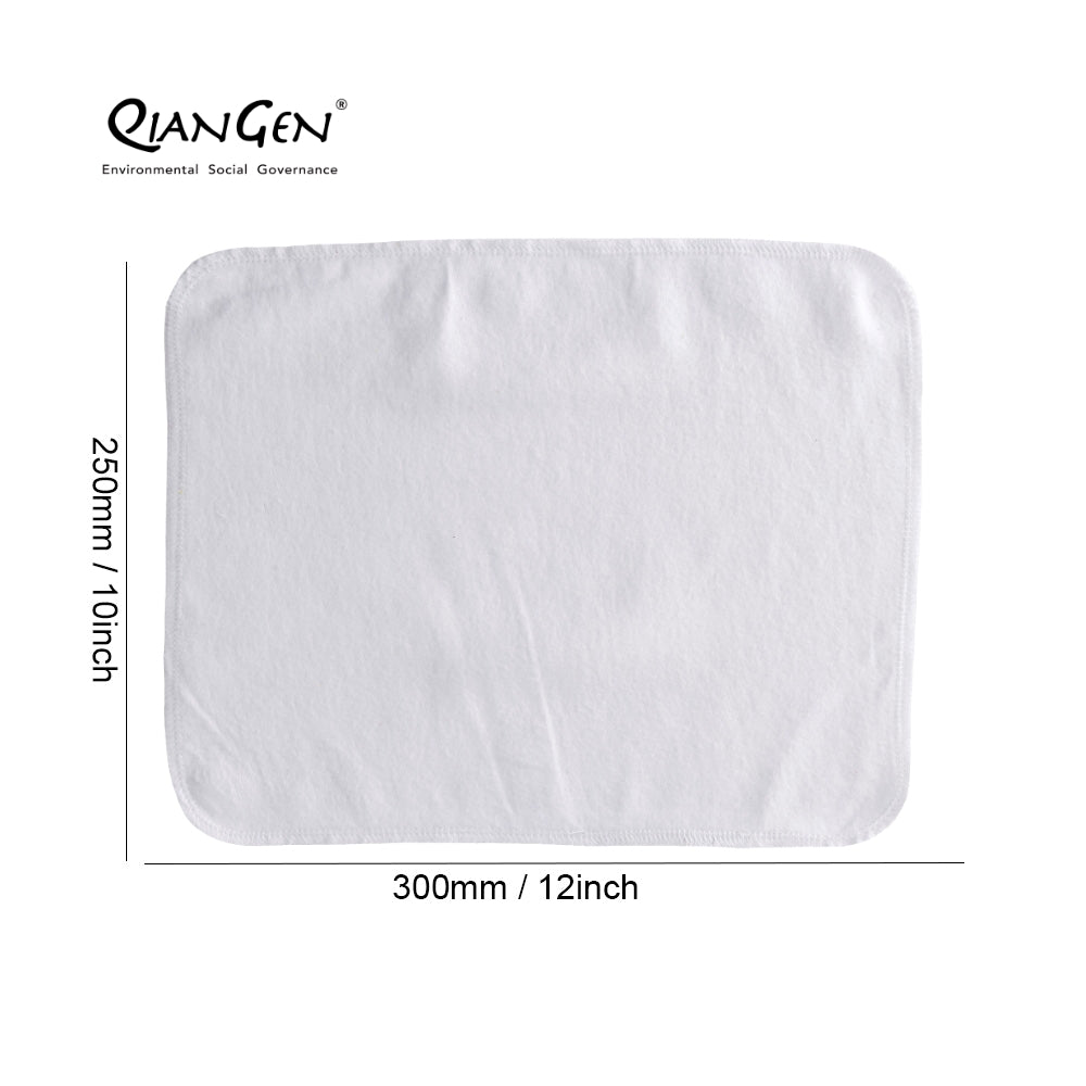 QianGen Eco-Washable Cloth Paper Towels 10 x 12" | Reusable Paper Towels, Absorbent & Soft Unpaper Towels | Zero Waste Paperless Napkins Rolls - 24 count roll