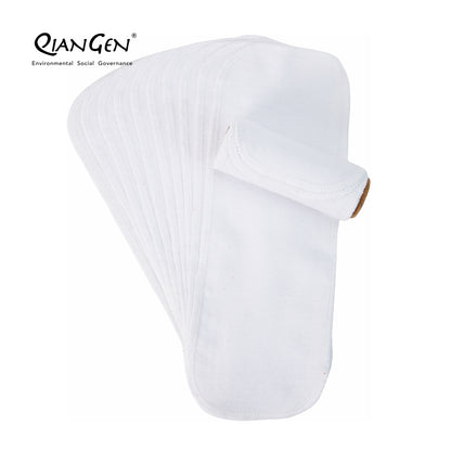 QianGen Reusable Toilet Paper Cloth 4.3 x 12" - Soft, Washable Bidet Wipes | Eco-Friendly Cloth Toilet Paper | Unpaper Towels - 24 count roll