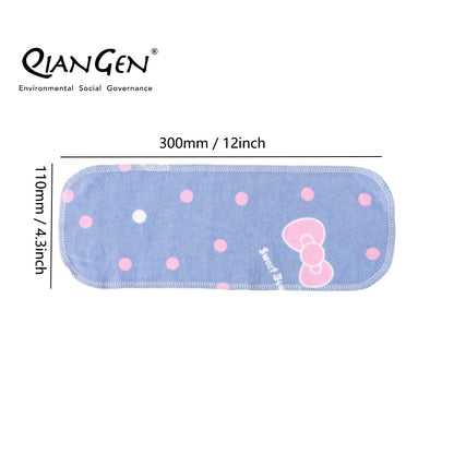 QianGen Reusable Toilet Paper Cloth 4.3 x 12" - Soft, Washable Bidet Wipes | Eco-Friendly Cloth Toilet Paper | Unpaper Towels - 24 count roll