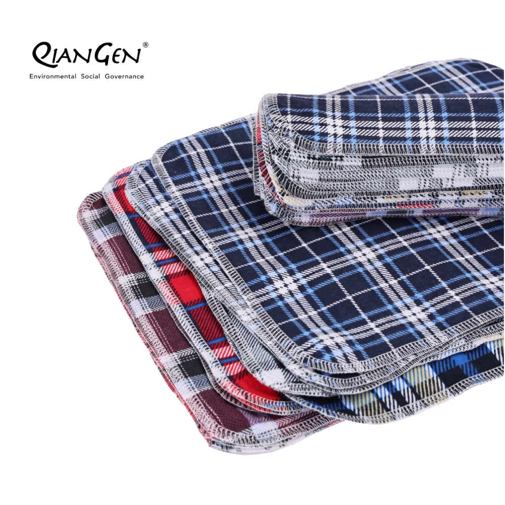 QianGen Eco-Washable Cloth Paper Towels 10 x 12" | Reusable Paper Towels, Absorbent & Soft Unpaper Towels | Zero Waste Paperless Napkins Rolls - 24 count roll