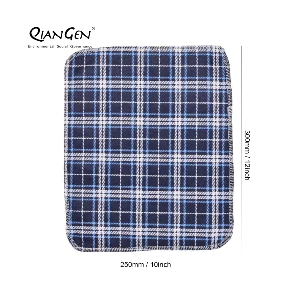 QianGen Eco-Washable Cloth Paper Towels 10 x 12" | Reusable Paper Towels, Absorbent & Soft Unpaper Towels | Zero Waste Paperless Napkins Rolls - 24 count roll