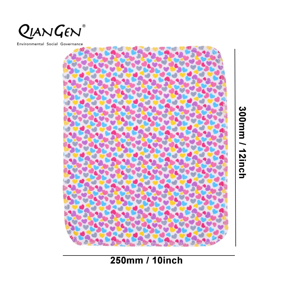 QianGen Eco-Washable Cloth Paper Towels 10 x 12" | Reusable Paper Towels, Absorbent & Soft Unpaper Towels | Zero Waste Paperless Napkins Rolls - 24 count roll