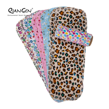 QianGen Reusable Toilet Paper Cloth 4.3 x 12" - Soft, Washable Bidet Wipes | Eco-Friendly Cloth Toilet Paper | Unpaper Towels - 24 count roll