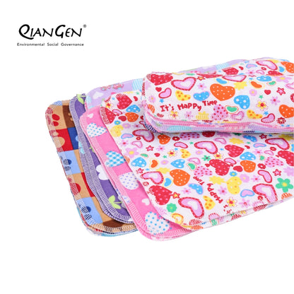 QianGen Eco-Washable Cloth Paper Towels 10 x 12" | Reusable Paper Towels, Absorbent & Soft Unpaper Towels | Zero Waste Paperless Napkins Rolls - 24 count roll