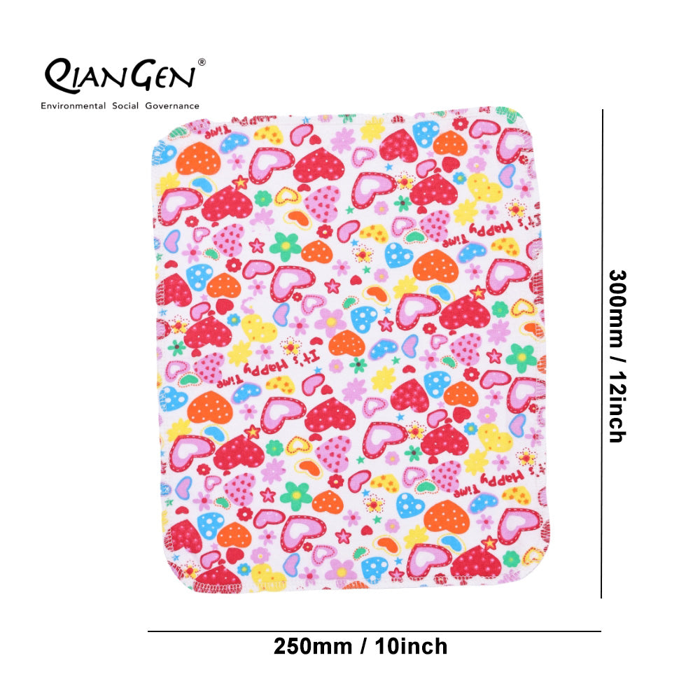 QianGen Eco-Washable Cloth Paper Towels 10 x 12" | Reusable Paper Towels, Absorbent & Soft Unpaper Towels | Zero Waste Paperless Napkins Rolls - 24 count roll