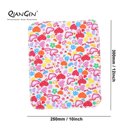 QianGen Eco-Washable Cloth Paper Towels 10 x 12" | Reusable Paper Towels, Absorbent & Soft Unpaper Towels | Zero Waste Paperless Napkins Rolls - 24 count roll