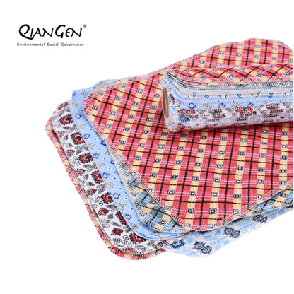 QianGen Eco-Washable Cloth Paper Towels 10 x 12" | Reusable Paper Towels, Absorbent & Soft Unpaper Towels | Zero Waste Paperless Napkins Rolls - 24 count roll