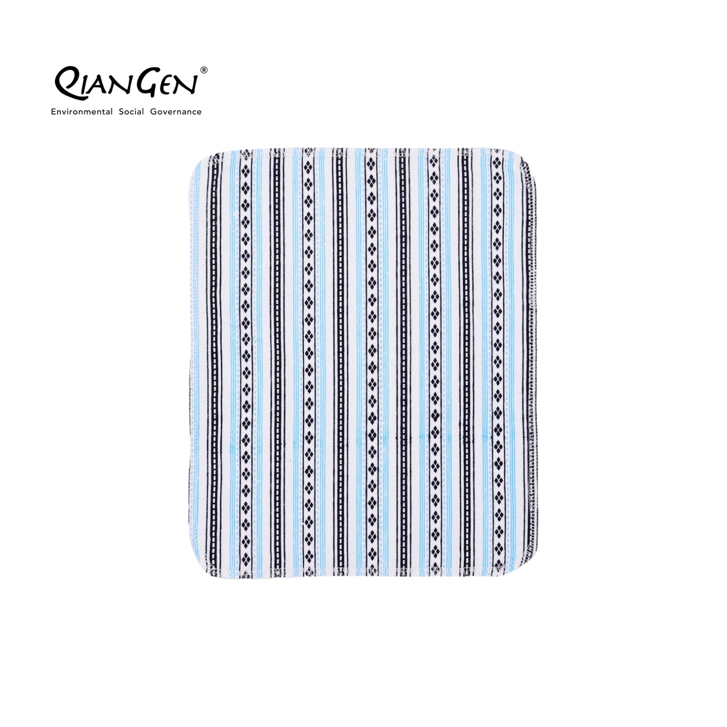 QianGen Eco-Washable Cloth Paper Towels 10 x 12" | Reusable Paper Towels, Absorbent & Soft Unpaper Towels | Zero Waste Paperless Napkins Rolls - 24 count roll