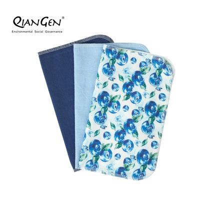 QianGen Fruit Series 10 x 12" Cloth Paper Towels - Vibrant Washable & Reusable Paper Towel | Eco-Friendly Unpaper Towels Roll for Kitchen - 24 count roll