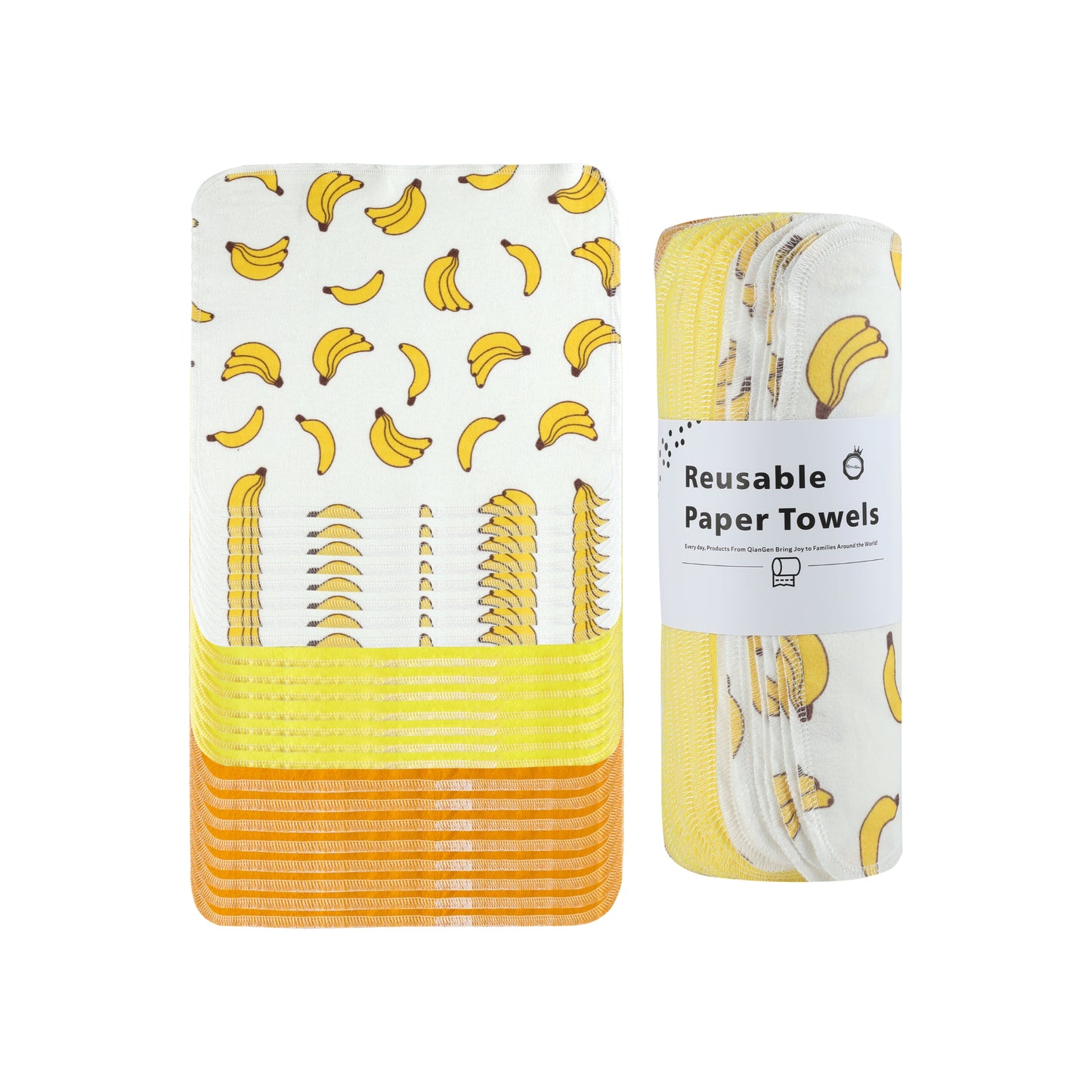 Yellow banana fruit pattern unpaper towels fun pop art kitchen