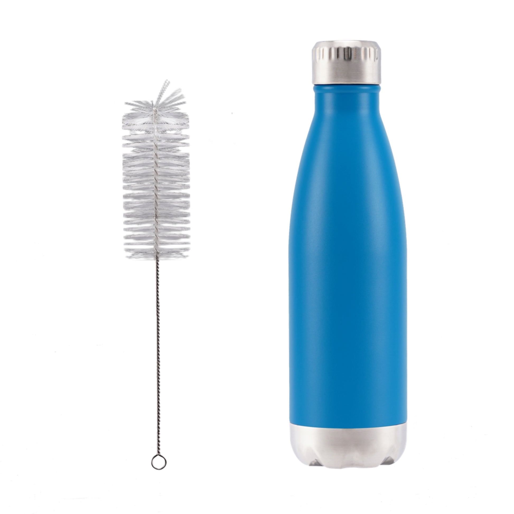 Sky blue reusable water bottle for hiking and sports