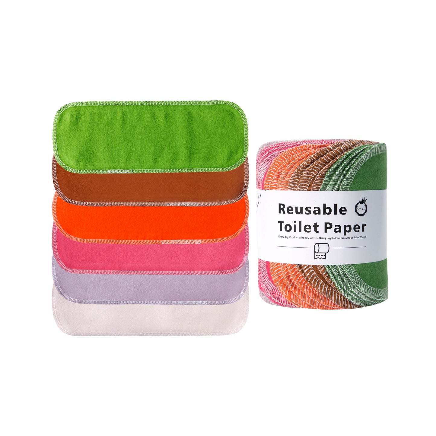 Volcano dark grey and rust reusable toilet paper roll stain resistant colors
