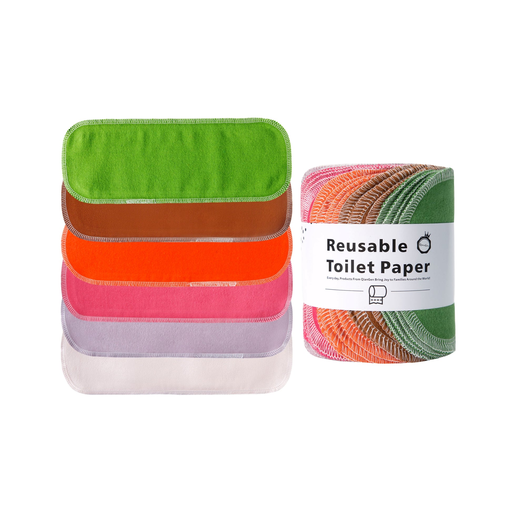 Volcano dark grey and rust reusable toilet paper roll stain resistant colors